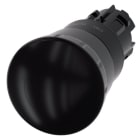 SIEMENS - Pilzdrucktaster, 22mm, rund, Kunststoff, schwarz, Drehentriegelung