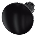 SIEMENS - Pilzdrucktaster, 22mm, rund, Kunststoff, schwarz, Drehentriegelung, 60 mm