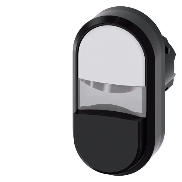SIEMENS - Doppeldrucktaster, 22mm, rund, Kunststoff, weiß, schwarz