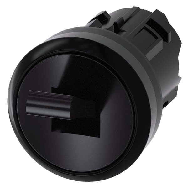 SIEMENS - Kippschalter, 22 mm, rund, Kunststoff, schwarz, 2 Schaltstellungen O-I