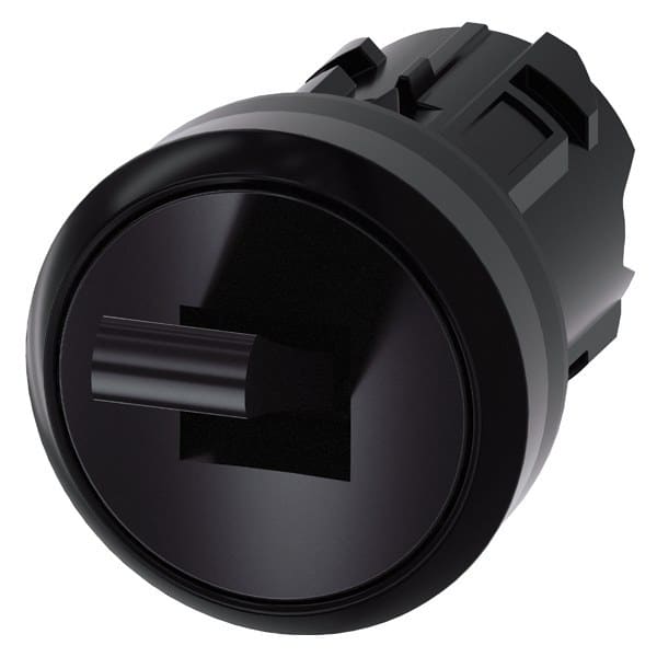 SIEMENS - Kippschalter, 22 mm, rund, Kunststoff, schwarz, 2 Schaltstellungen O&lt-I
