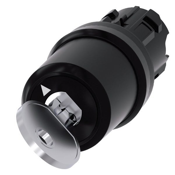 SIEMENS - Schlüsselschalter Siemens, C, mit Überwachung, 22 mm, rund, Kunststoff, Abzug O