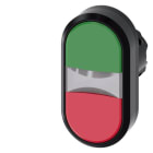 SIEMENS - Doppeldrucktaster, beleuchtet, 22mm, rund, Kunststoff, grün, rot