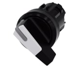 SIEMENS - Knebelschalter, beleuchtbar, 22mm, rund, Kunststoff, schwarz, weiß