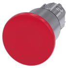 SIEMENS - Pilzdrucktaster, 22mm, rund, Metall, hochglanz, rot, 40mm