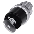 SIEMENS - Schlüsselschalter Siemens, C, mit Überwachung, 22mm, rund, Metall, hochglanz,...