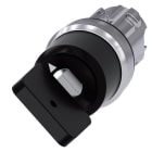 SIEMENS - Schlüsselschalter Siemens, C, 22mm, rund, Metall, hochglanz, Schlüsselabzug O
