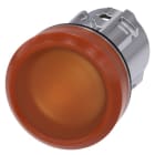 SIEMENS - Leuchtmelder, 22mm, rund, Metall, hochglanz, amber, Linse, glatt