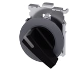 SIEMENS - Knebelschalter beleuchtbar, 30 mm, rund, Metall, matt, schwarz, Knebel lang