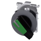 SIEMENS - Knebelschalter, beleuchtbar, 30mm, rund, Metall, matt, grün