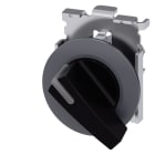 SIEMENS - Knebelschalter beleuchtbar, 30 mm, rund, Metall, matt, schwarz, Knebel lang