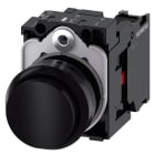 SIEMENS - Drucktaster, 22mm, rund, Kunststoff, schwarz, Druckknopf, 1Ö