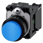 SIEMENS - Drucktaster, 22mm, rund, Kunststoff, blau, Druckknopf, 1S