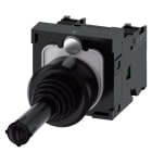 SIEMENS - Koordinatenschalter, 22mm, rund, Kunststoff, schwarz, waagerecht verrastend