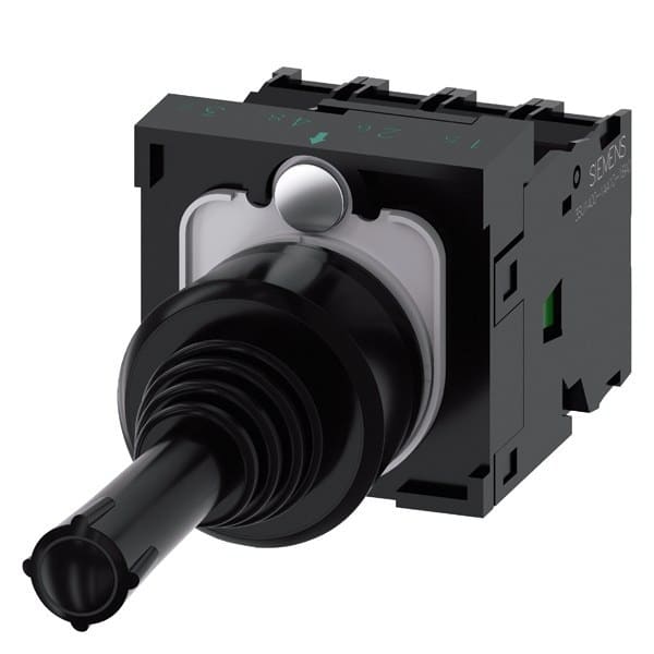 SIEMENS - Koordinatenschalter, 22mm, rund, Kunststoff, schwarz, 1S, 1S, 1S, 1S