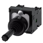 SIEMENS - Koordinatenschalter, 22mm, rund, Kunststoff, schwarz, waagerecht verrastend