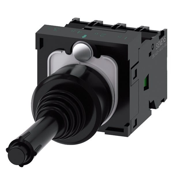 SIEMENS - Koordinatenschalter, 22mm, rund, Kunststoff, schwarz, 1S, 1S, 1S, 1S