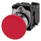 SIEMENS - Pilzdrucktaster, 22mm, rund, Metall, hochglanz, rot, 1Ö