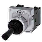 SIEMENS - Koordinatenschalter, 22mm, rund, Metall, hochglanz, schwarz, 1S, 1S