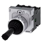 SIEMENS - Koordinatenschalter, 22mm, rund, Metall, hochglanz, schwarz, 1S, 1S, 1S, 1S