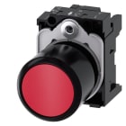 SIEMENS - Drucktaster, 22mm, rund, Kunststoff, rot, Druckknopf