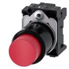 SIEMENS - Drucktaster mit verlängertem Hub (12 mm), 22 mm, rund, Kunststoff, rot