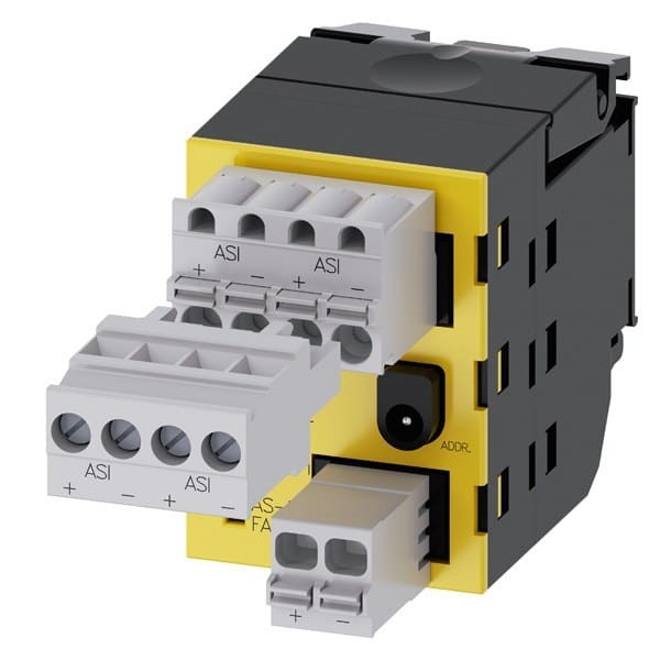 SIEMENS - AS-Interface Modul, 2 sichere Eingänge, 1 Ausgang, schwarz
