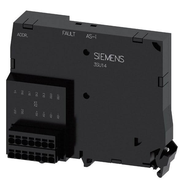 SIEMENS - AS-interface Modul, 4 Ein-/3 Ausgänge, schwarz, Push-in + Plug für Input/Output