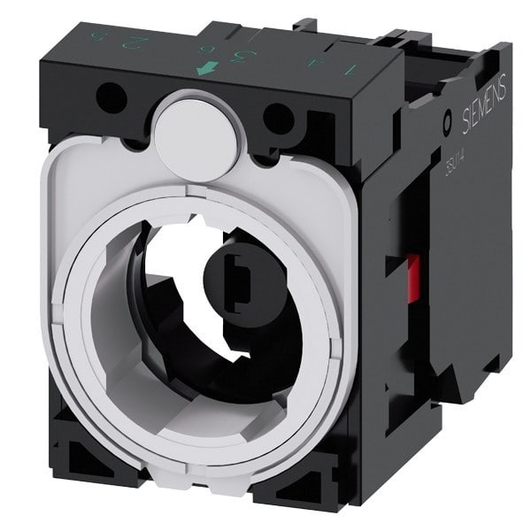 SIEMENS - Halter für 3 Module, 1Ö, LED-Modul, grün, AC/DC 6-24V
