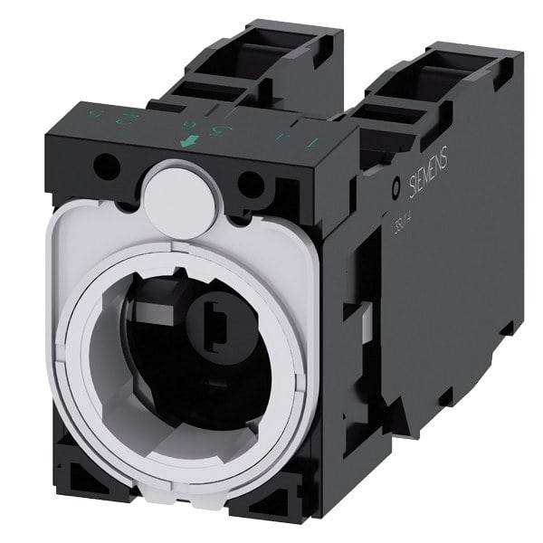 SIEMENS - Halter für 3 Module, 1S+1Ö, 1S+1Ö, LED-Modul, gelb, AC/DC 6-24V