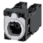 SIEMENS - Halter für 3 Module, 1S+1Ö, 1S+1Ö, LED-Modul, rot, AC/DC 6-24V