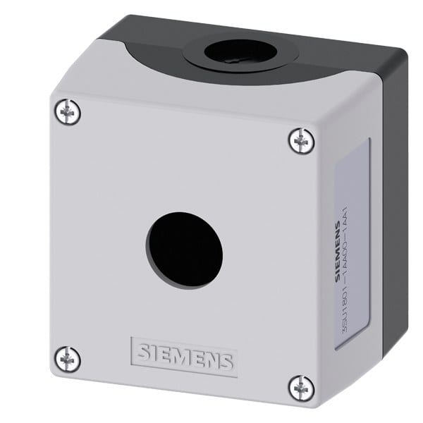SIEMENS - Gehäuse für 4-Stellungsknebel-, ID Schlüssel-und Koordinatenschalter 22mm, rund