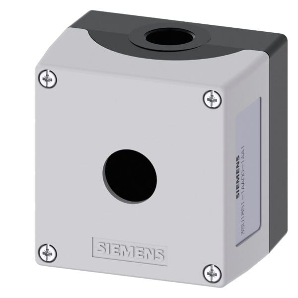 SIEMENS - Gehäuse für 4-Stellungsknebel-, ID Schlüssel-und Koordinatenschalter 22mm, rund