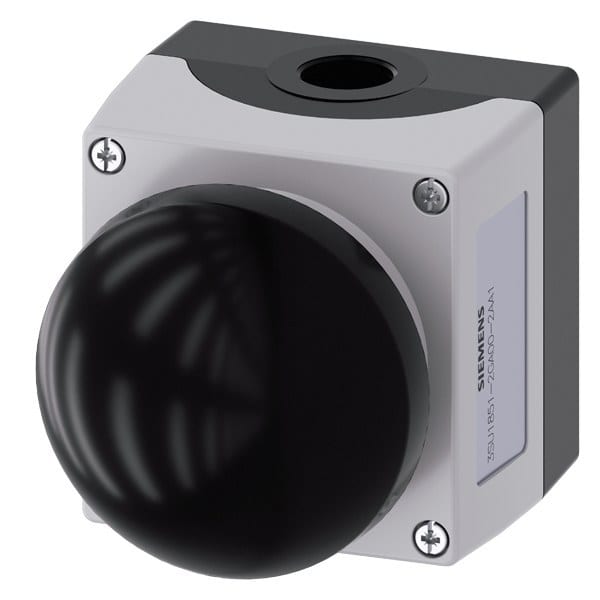 SIEMENS - Gehäuse für Befehlsgeräte 22mm rund, Metall, Gehäuseoberteil grau