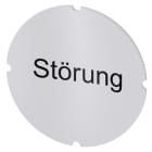 SIEMENS - Einlegeschild für Leuchtdrucktaster, rund, milchig, Beschriftung: Störung