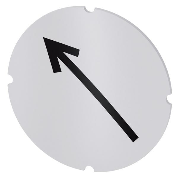 SIEMENS - Einlegeschild für Leuchtdrucktaster, rund, milchig, Symbol: Pfeilrichtung