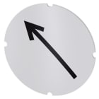 SIEMENS - Einlegeschild für Leuchtdrucktaster, rund, milchig, Symbol: Pfeilrichtung