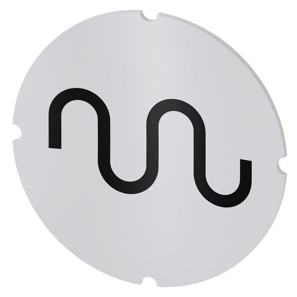 SIEMENS - Einlegeschild für Leuchtdrucktaster, rund, milchig, Symbol: Eilgang