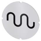 SIEMENS - Einlegeschild für Leuchtdrucktaster, rund, milchig, Symbol: Eilgang
