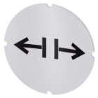 SIEMENS - Einlegeschild für Leuchtdrucktaster, rund, milchig, Symbol: lösen