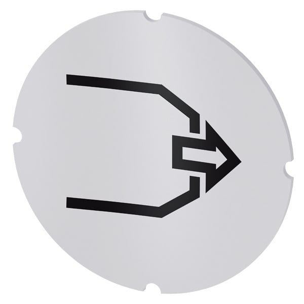 SIEMENS - Einlegeschild für Leuchtdrucktaster, rund, milchig, Symbol: Blasen