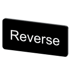 SIEMENS - Bezeichnungsschild 12,5x27mm, Schild schwarz, Beschriftung: Reverse