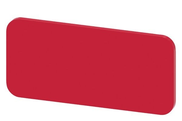SIEMENS - Bezeichnungsschild 12,5x27mm, Schild rot, ohne Aufschrift