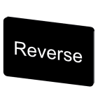 SIEMENS - Bezeichnungsschild 17,5x27mm, Schild schwarz, Beschriftung: Reverse
