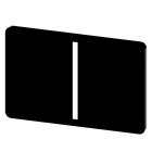 SIEMENS - Bezeichnungsschild 17,5x27mm, Schild schwarz, Symbol: I*