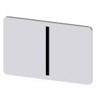 SIEMENS - Bezeichnungsschild 17,5x27mm, Schild silber, Symbol: I*