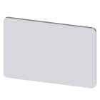 SIEMENS - Bezeichnungsschild 17,5x27mm, Schild silber, Symbol: 1 O 2