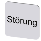 SIEMENS - Bezeichnungsschild 22x22mm, Schild silber, Beschriftung: Störung