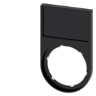 SIEMENS - Schildträger, flach, abgerundet, schwarz, für Bezeichnungsschild 17,5x 27mm