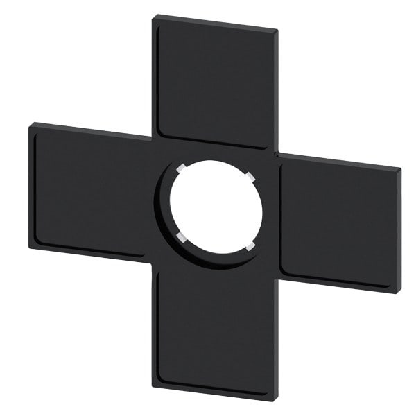 SIEMENS - Schildträger für Koordinatenschalter, schwarz, für Schildgröße 27x27mm